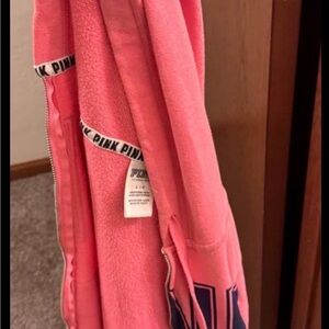 Victoria's Secret PINK Coral Zip-Up Hoodie
